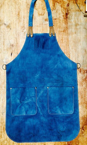 Leather Apron in Blue