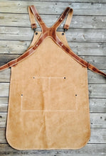 Load image into Gallery viewer, Ladies Apron in Light Brown split leather