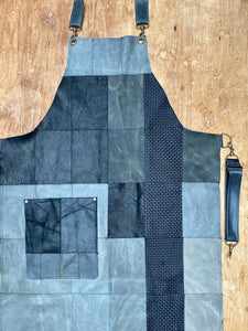 Up cycled full leather. The fully recycled handmade apron.